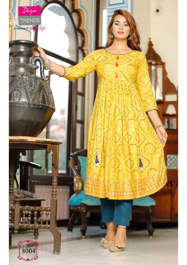 Ethnicity 8 Fancy Ethnic Wear Designer  Anarakali Kurti Latest Collection